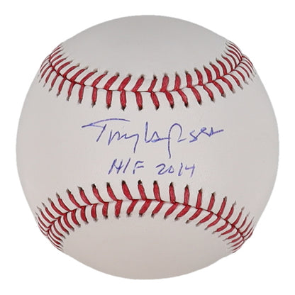 Tony LaRussa Signed OML Baseball Inscribed "HOF 2014" (JSA Witnessed)