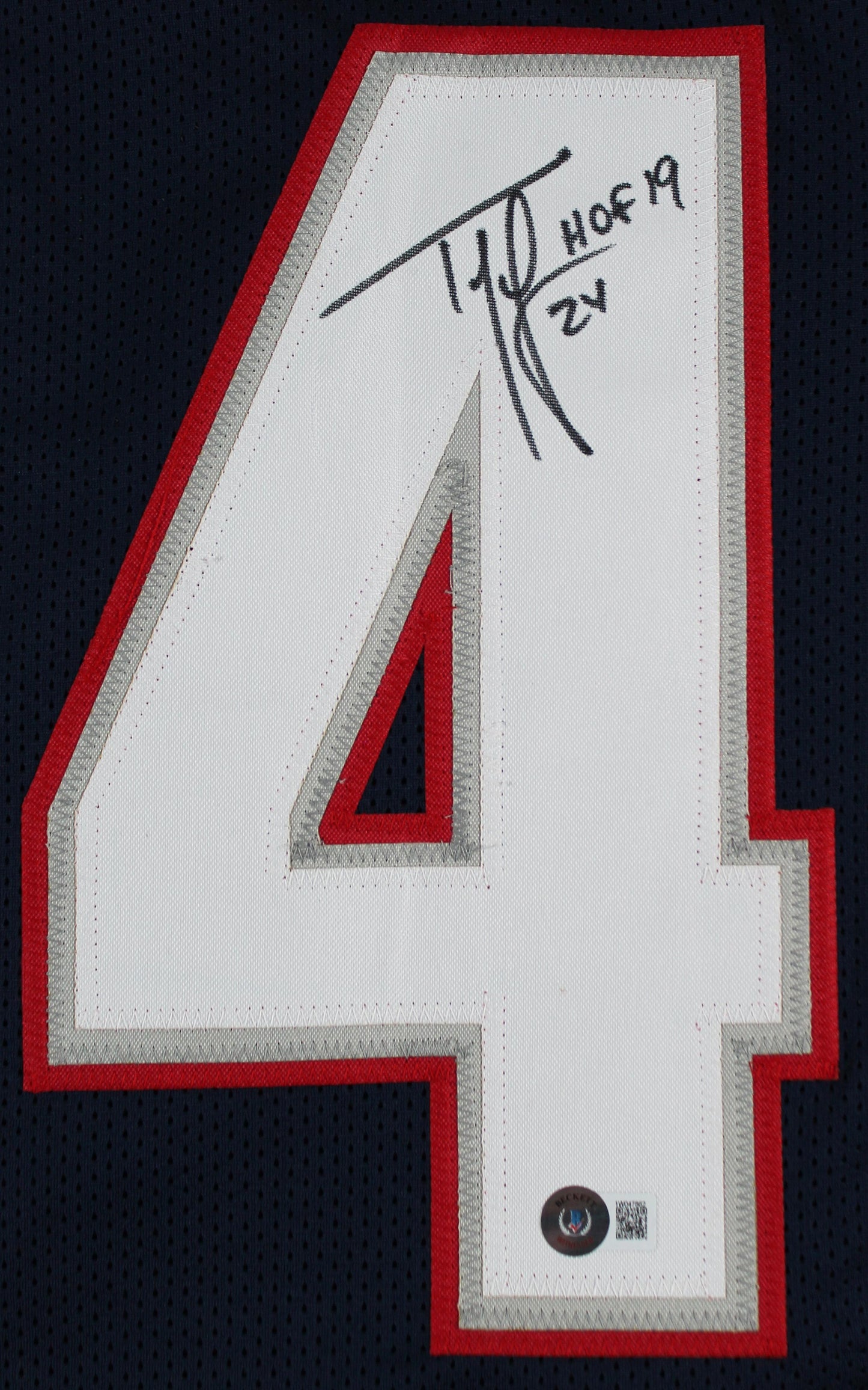 Ty Law Signed Patriots Jersey Inscribed "HOF 19" (Beckett Witnessed)