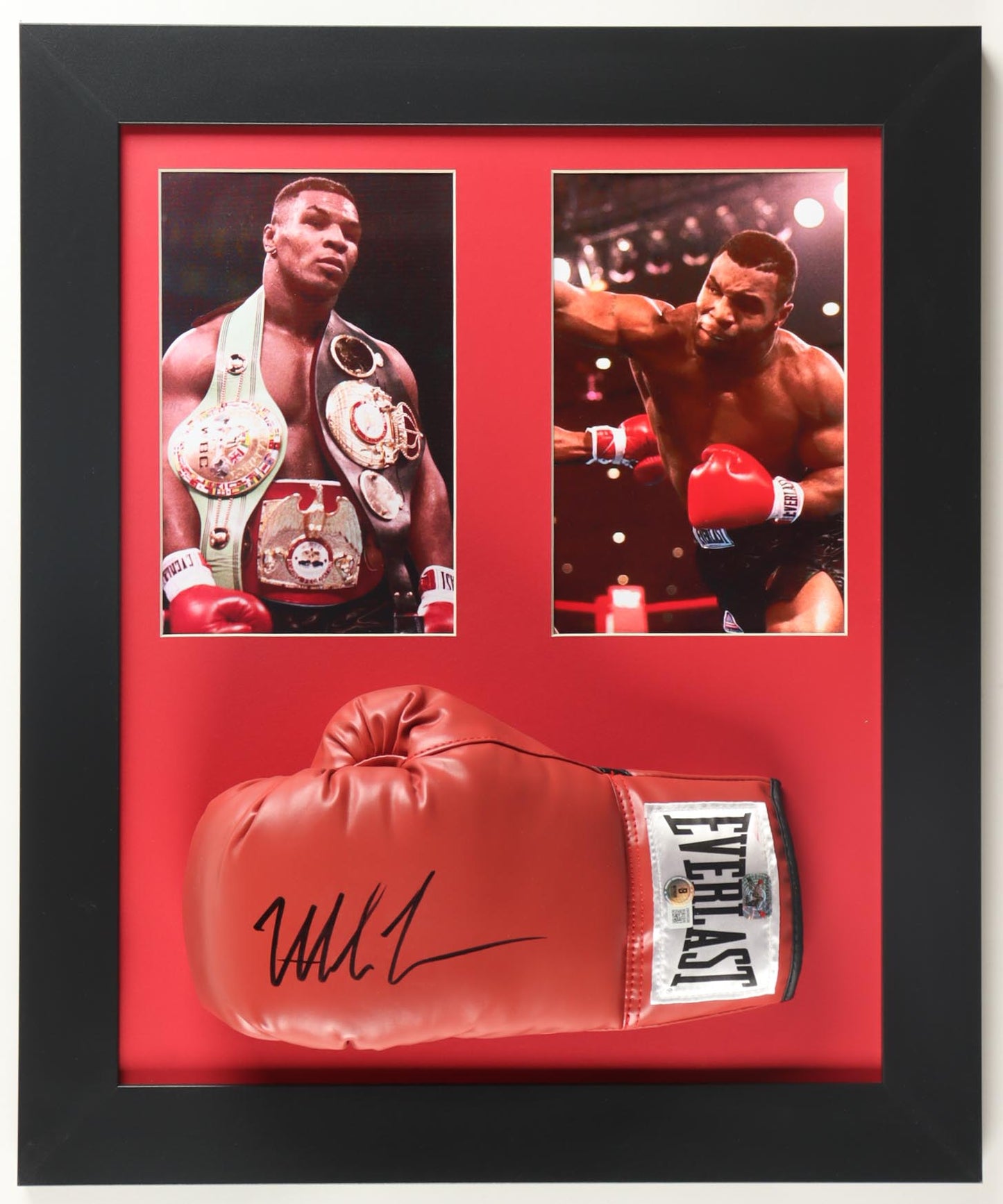 Mike Tyson signed Custom Framed Everlast Boxing Glove Display — Beckett authenticated