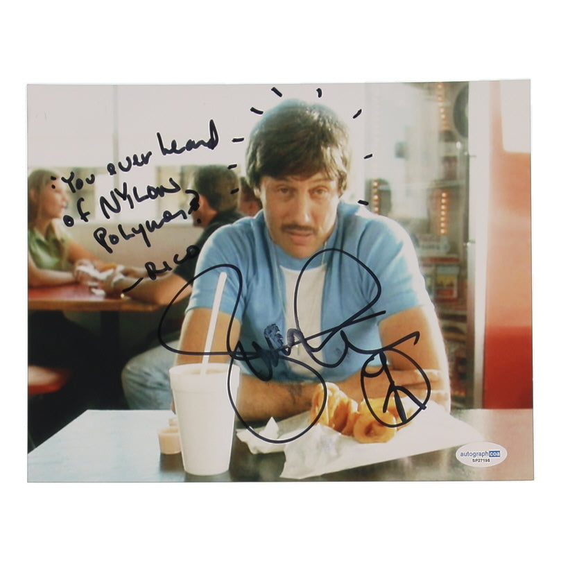 Napoleon Dynamite Signed Uncle Rico 8x10 Inscribed "You Ever Heard of Nylon Polymer?" (ACOA COA)