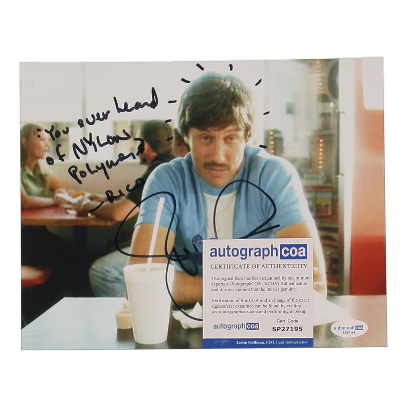 Napoleon Dynamite Signed Uncle Rico 8x10 Inscribed "You Ever Heard of Nylon Polymer?" (ACOA COA)