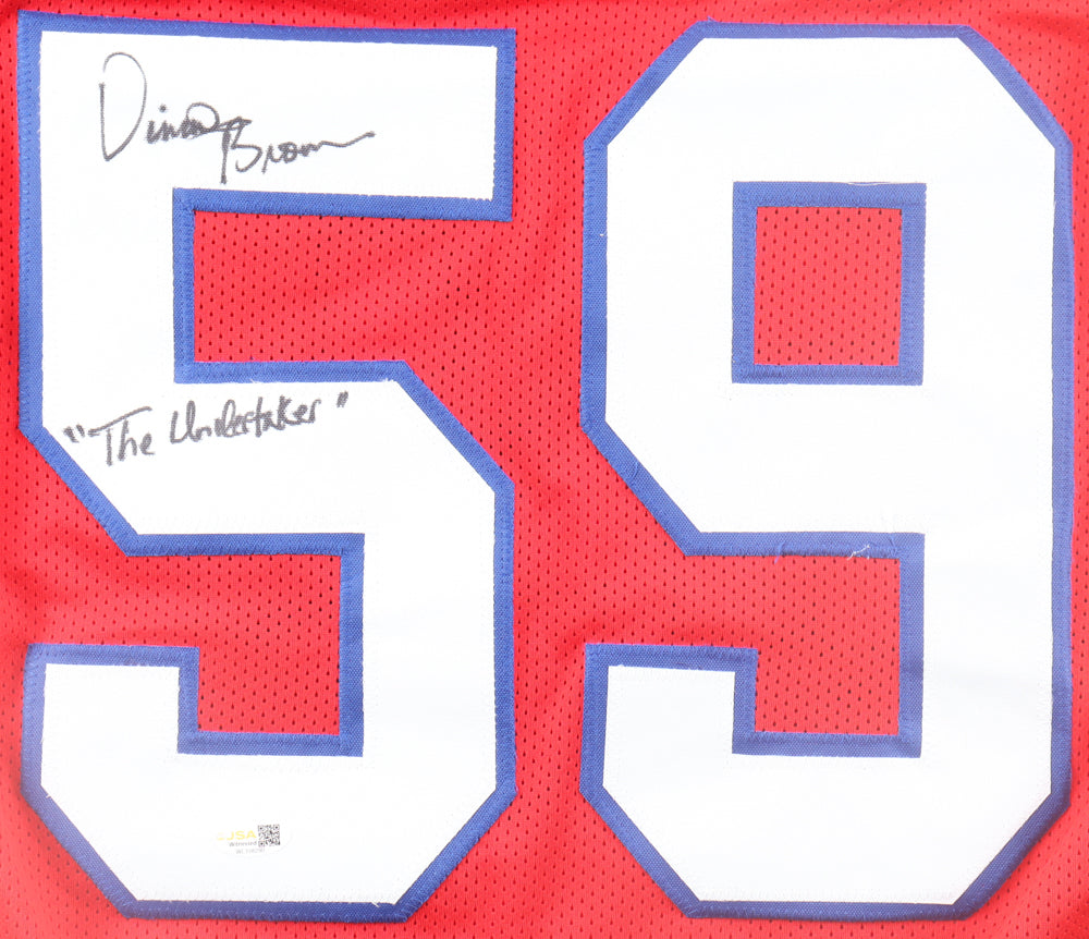 Vincent Brown signed Patriots Jersey The Undertaker'" — JSA authenticated — view 2