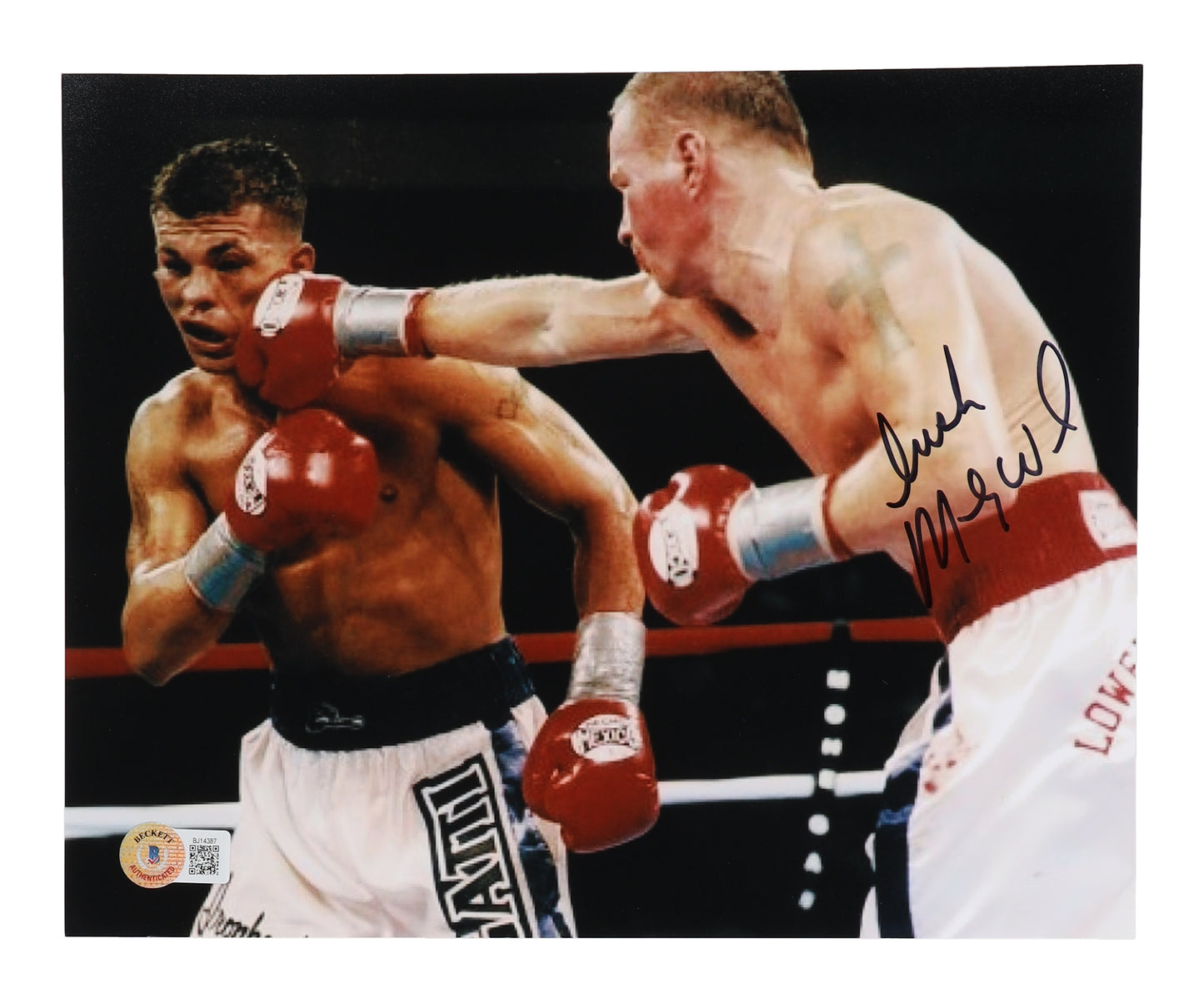 "Irish" Micky Ward Signed 8x10 Photo w/Gatti (Beckett)