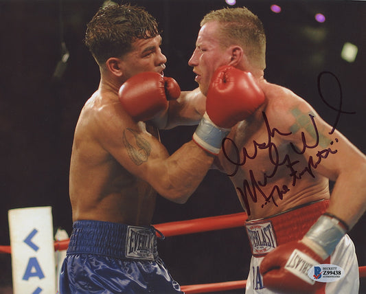 "Irish" Micky Ward Signed 8x10 Photo w/Gatti Inscribed "The Fighter" (Beckett)