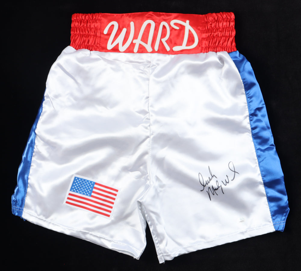 "Irish" Micky Ward Signed Boxing Trunks (JSA Witnessed)