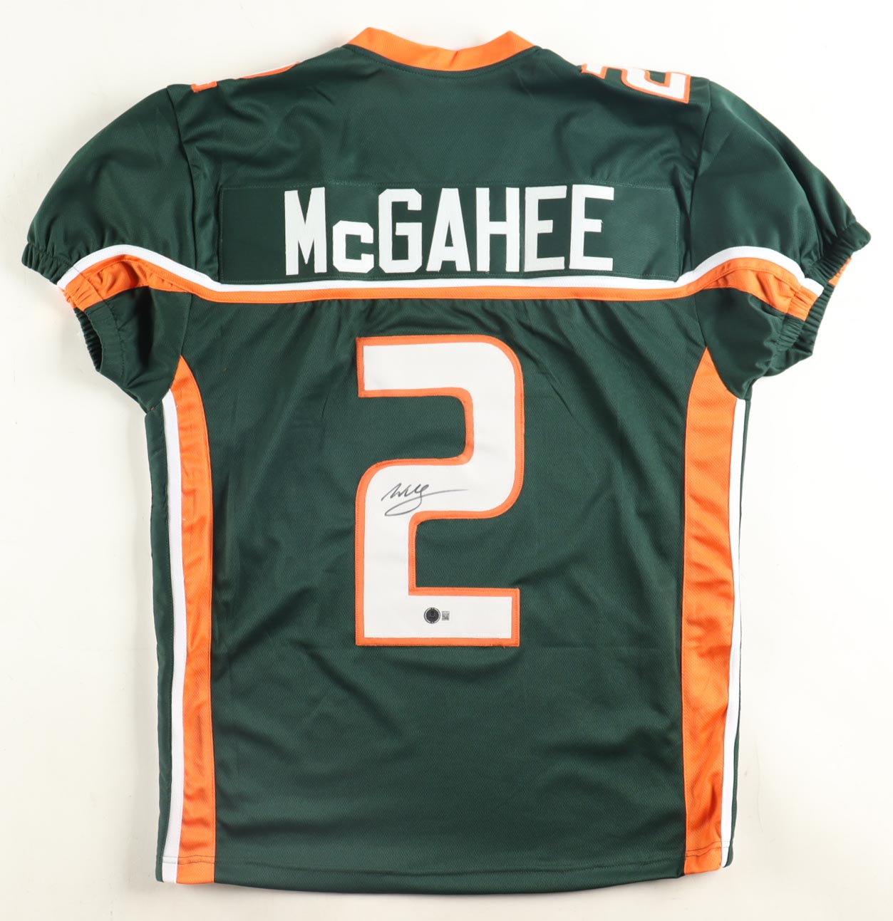 Willis McGahee signed Miami Hurricanes Jersey — Beckett authenticated