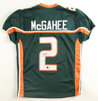 Willis McGahee signed Miami Hurricanes Jersey — Beckett authenticated