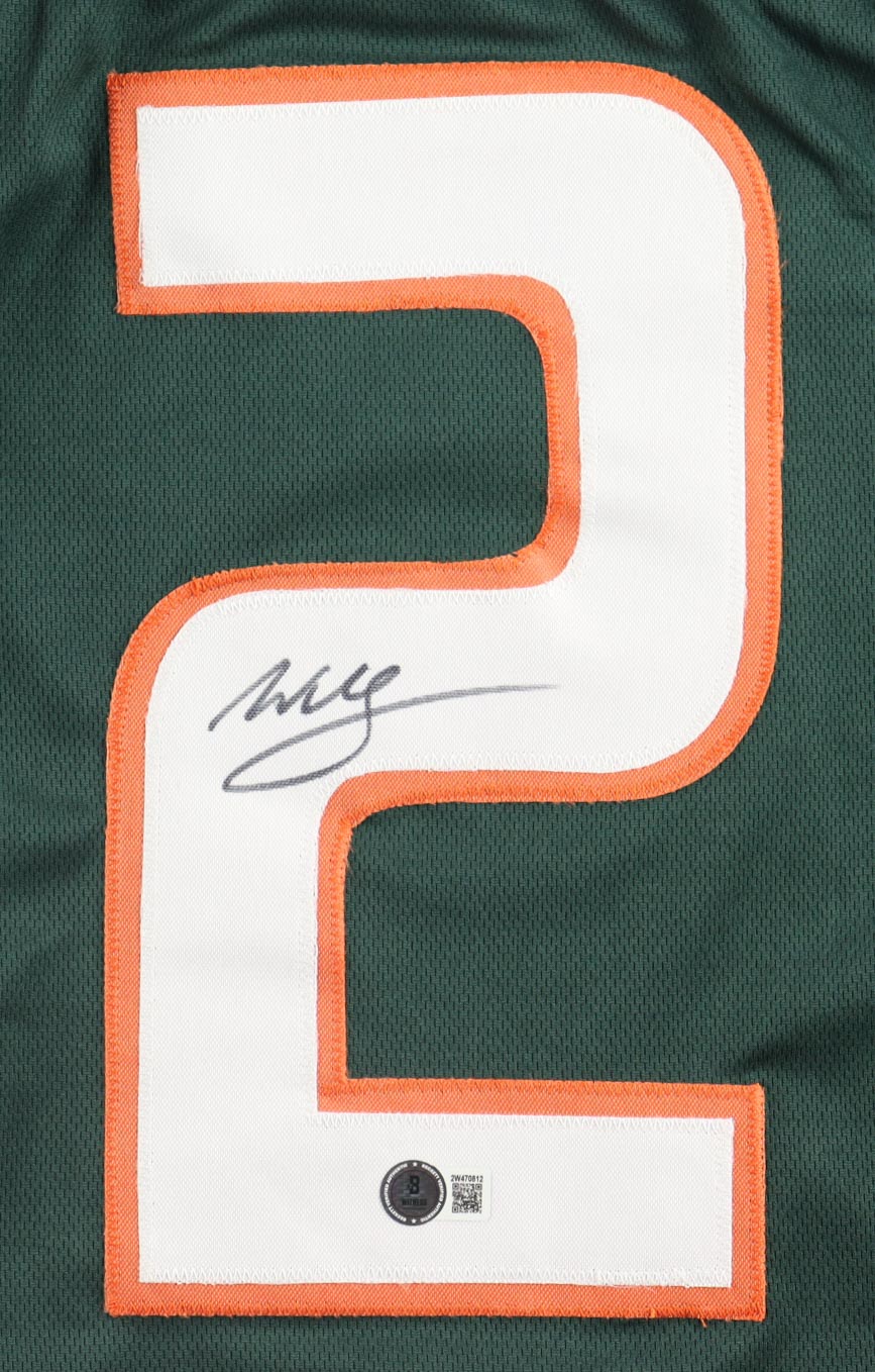 Willis McGahee signed Miami Hurricanes Jersey — Beckett authenticated — view 2