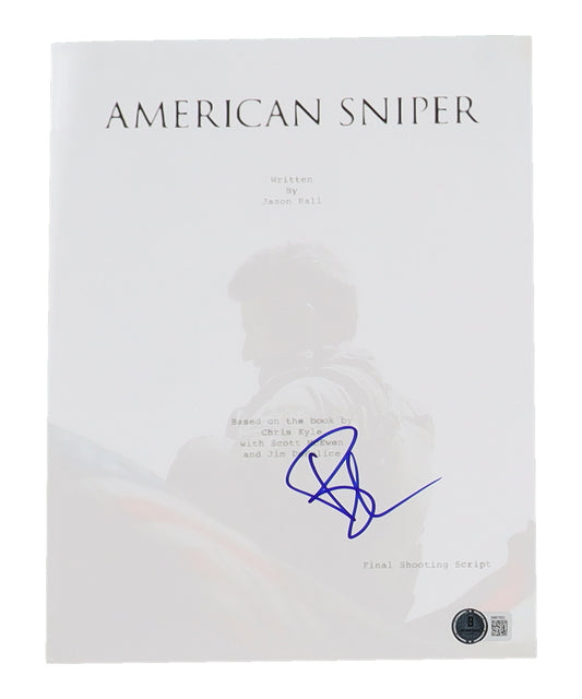 Bradley Cooper Signed "American Sniper" 8x10 Script Cover Page (Beckett)