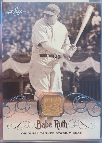 RARE 5/7 Babe Ruth 2016 Leaf Babe Ruth Collection Yankee Stadium Seat Silver #YS39