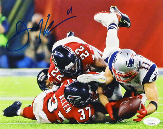 Julian Edelman Signed Patriots 8x10 Photo (JSA Witnessed)
