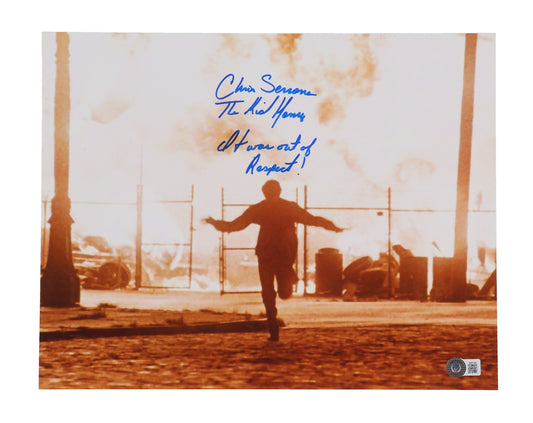 Goodfellas Christopher Serrone Signed 11x14 Photo Inscribed "The Kid Henry" & "It was out of Respect!" (Beckett Witnessed)