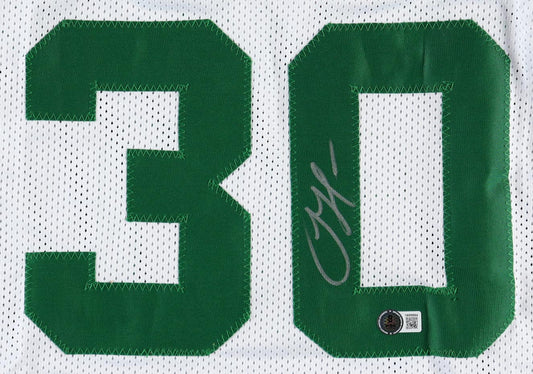 Sam Hauser Signed Away Boston Celtics Jersey (Beckett Witnessed)