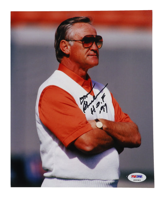Don Shula Signed Dolphins 8x10 Photo Inscribed "H.O.F '97" (PSA/DNA)