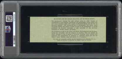 Woodstock signed Woodstock Authentic Three Day Unused Ticket from August 15, 16, 17, 1969 (PSA FULL MINT 9) — PSA authenti…
